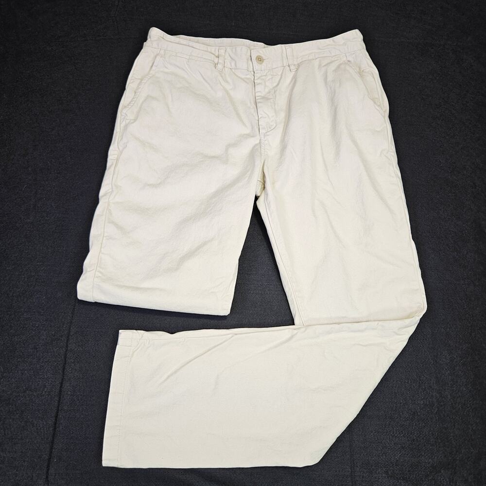 Taylor Stitch Democratic Foundation Pant Mens 36 Chino 100% Organic Cotton Khaki